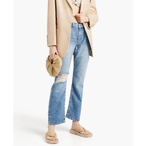 Triarchy distressed straight leg jeans